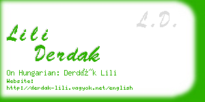 lili derdak business card